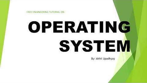 FREE ENGINEERING TUTORIAL ON OPERATING SYSTEM #operatingsystem #vtu  #freetutorial #exam #courseware