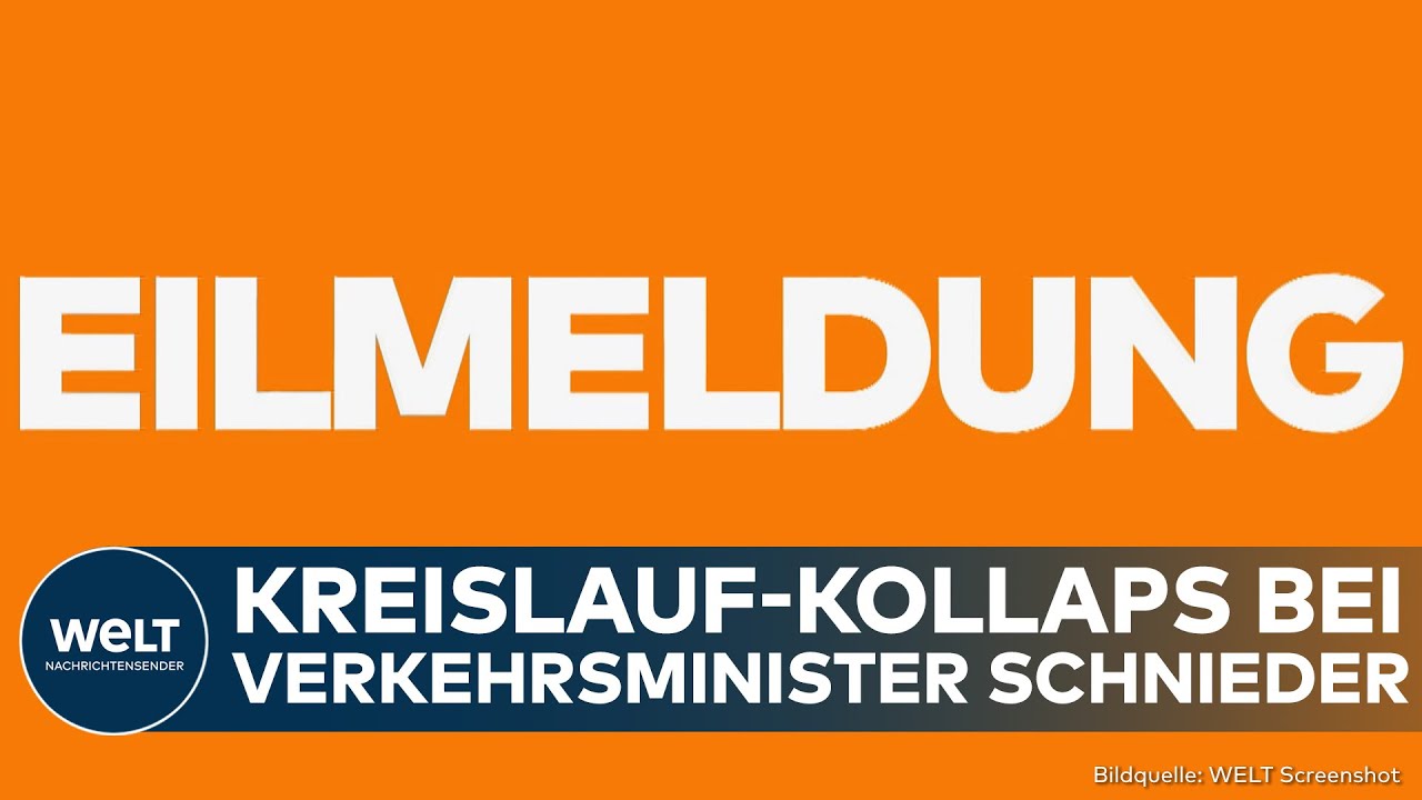 DEUTSCHLAND: Schock! Kreislauf-Kollaps bei Verkehrsminister Patrick Schnieder während Klausurtagung