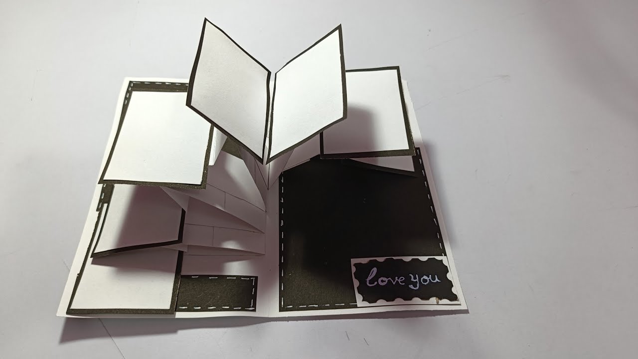 Diy popup card for scrapbook / popup cards tutorial