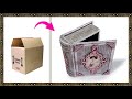 Dcouvrez comment raliser une book box de style retro en carton diy