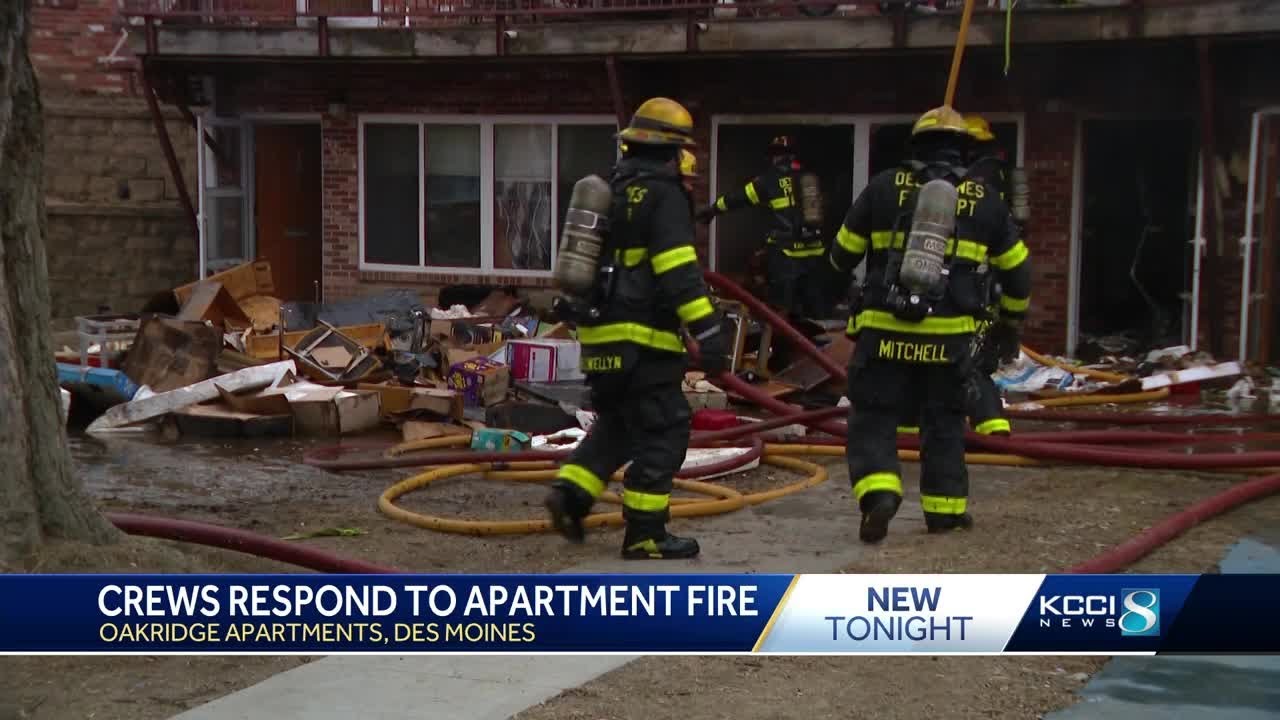 Several families displaced after fire at Des Moines apartment complex ...