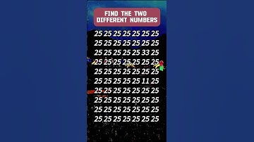 Spot the Odd Numbers Out: A Fun Numerical Challenge!#findthedifference #numberchallenge