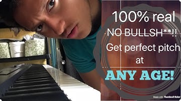 How I Taught Myself Perfect Pitch (True Pitch)