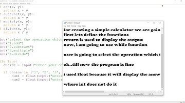 How to create a simple CALCULATOR in python IDLE | version 3.8 | #python #calculator