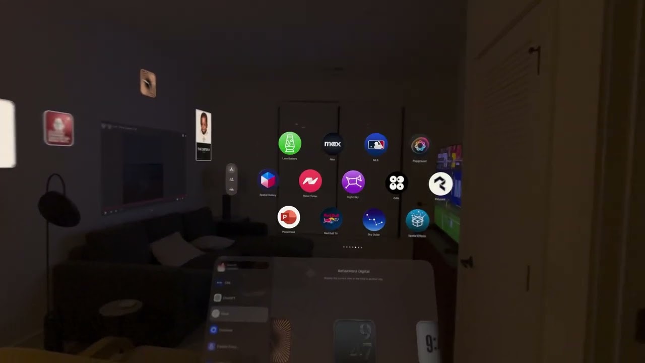 Apple Vision Pro / visionOS 26  / Spatial wall anchor test