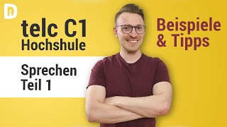 telc c1 Hochschule | Mündliche Prüfung | Präsentation, Zusammenfassung und Fragen by Deutsch Insider 109,212 views 2 years ago 21 minutes