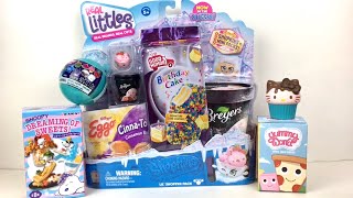 Real Littles Snoopy Rement Yummy World Kidrobot Shopkins Mini Food Blind Bags Unboxing & Review
