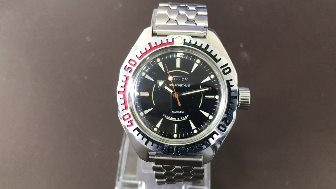 Vostok Amphibia Antimagnetic Black 2409 review - Recensione Vostok Amphibia Antimagnetic Nero 2409 raketa amphibia