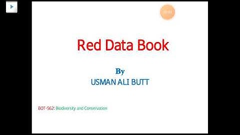 Red data book | Prof. Usman Ali Butt | Ilam Tv