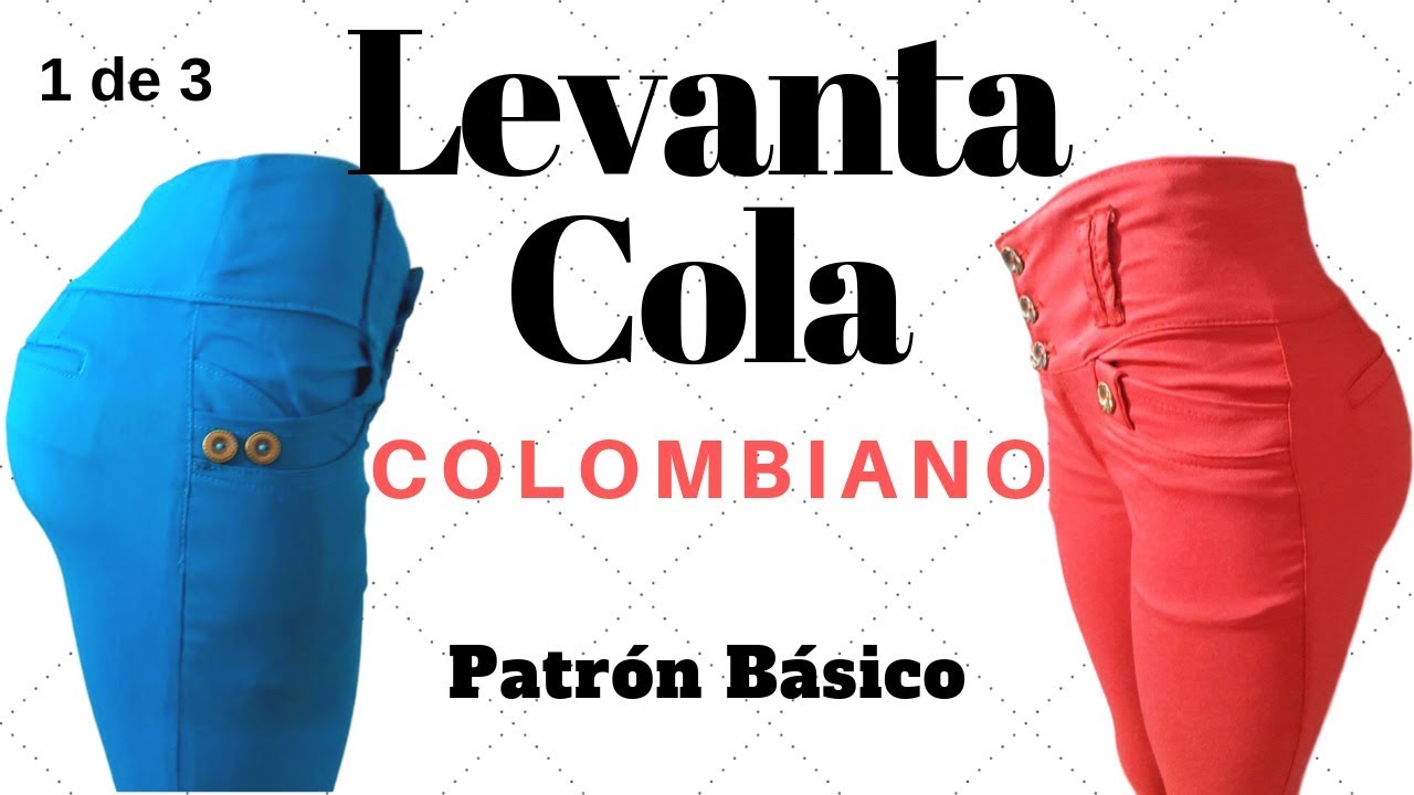 Pantalón Levanta Cola Colombiano Trazo Pretina Anatómica 