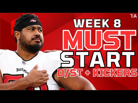 Week 8 MUST START Defenses D ST Kickers Fantasy Football Advice 2025