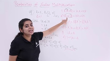 Class 12th – Properties of Scalar Multiplication | Matrices | Tutorials Point
