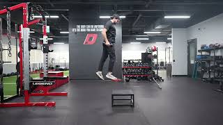 DB Loaded SL Box Power Step Vertical Jump