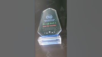 Kỷ niệm chương pha lê cao cấp PL238 • Kỷ niệm chương Cần Thơ #awards #phale #kyniemchuong