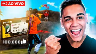 💙 FREITAS AO VIVO 💙 ALCANÇANDO OS 100 MIL LIKES NA MINHA CONTA 💙 FREE FIRE MOBILE 💙 LIVE ON! 💙