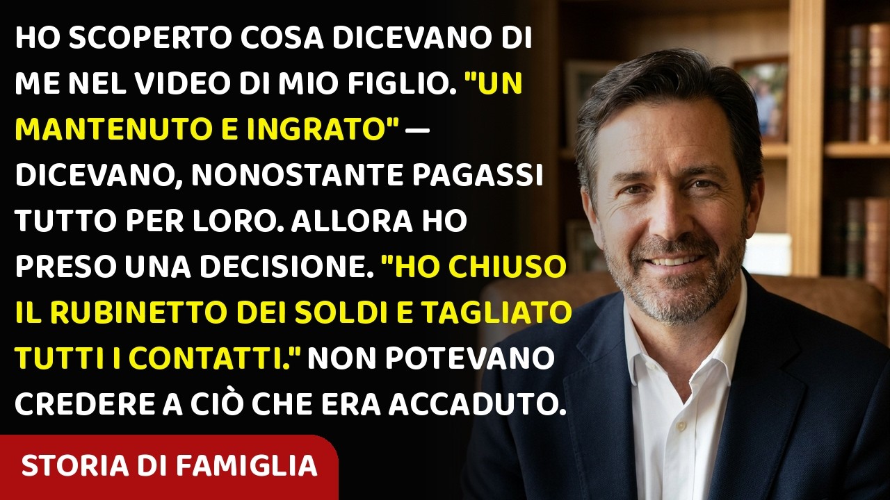 Ho visto mio figlio ridere mentre sua moglie mi chiamava "parassita" in un video che non era destinato ai miei occhi. "L'uomo è praticamente un mantenuto che respira a spese della futura eredità...