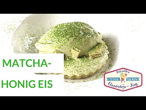 cremiges MATCHA-HONIG-EIS