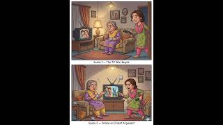 saas bahu TV remote war 🤣😜😂 #viral #1ksubscribers #1million #usa #trending