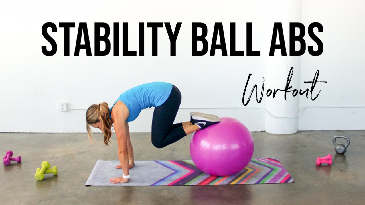 exercise ball core workout