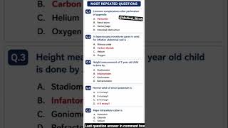 AIIMS NORCET Important Questions 2026 | Nursing Officer MCQ Practice@Medico_girl90 #aiimsdelhi