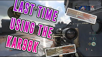 LAST TIME USING THE PRE-PATCHED KAR98K (KAR98K CALL OF DUTY WW2 HIGHLIGHTS)