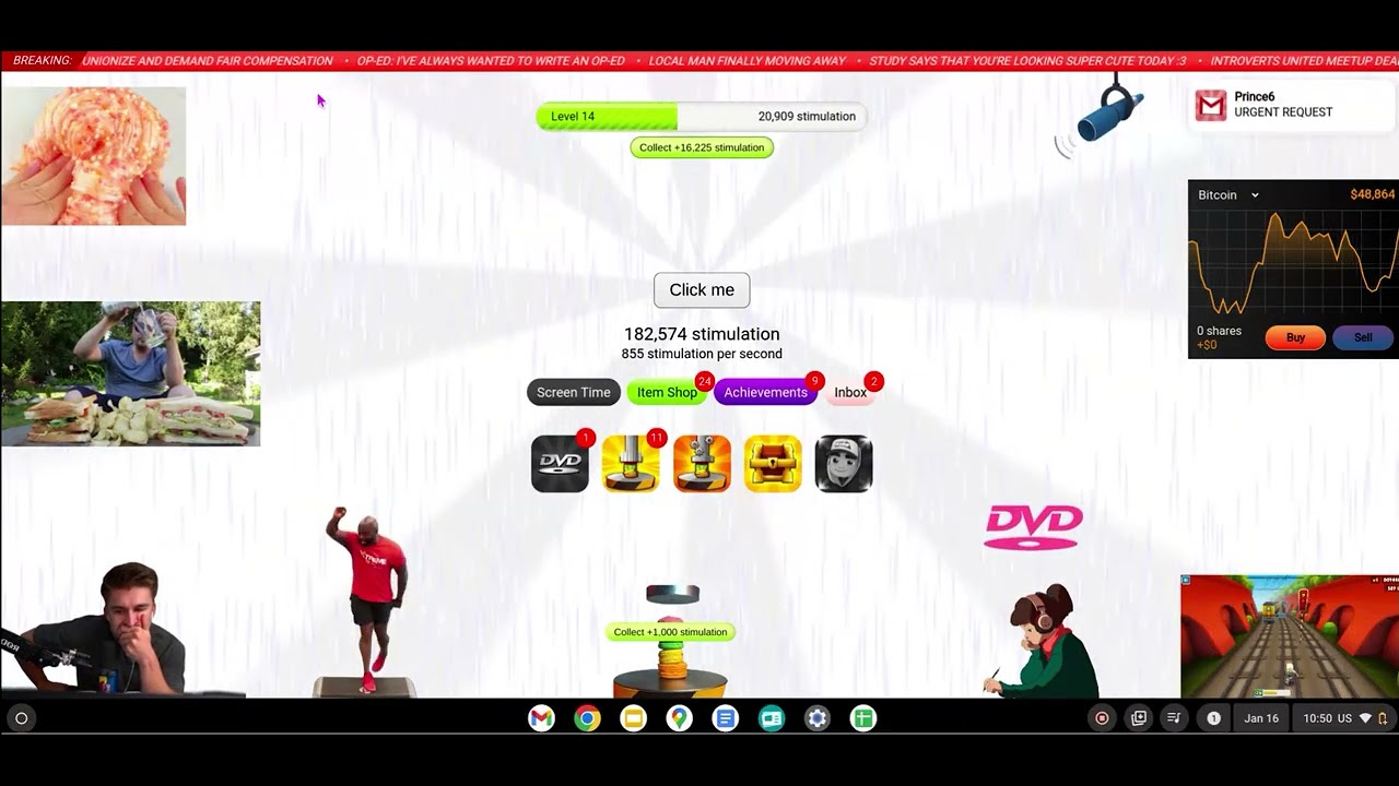 Stimulation Clicker(world record) so far