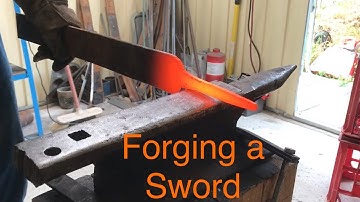 Blacksmithing - Attempting to Forge my  first Sword! - Part One, the Tang