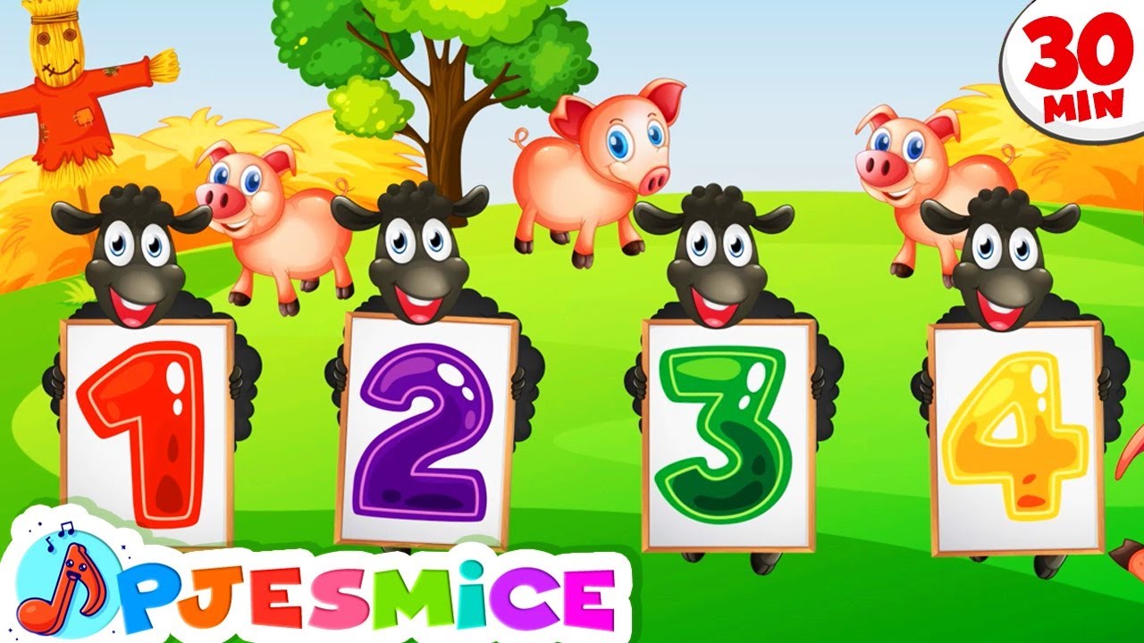 *Bee, bee, crna ovco da li imaš vune* i mnoge druge ♫ Vesele i edukativne DJEČJE PJESMICE