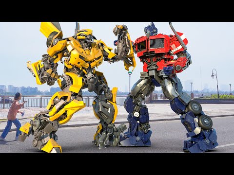 变形金刚: Rise of The Beasts | Optimus Prime vs Bumblebee Full Battle [2023]