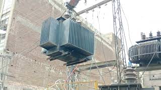 Removing the old transformer and installing the new one | #transformer #Pmt