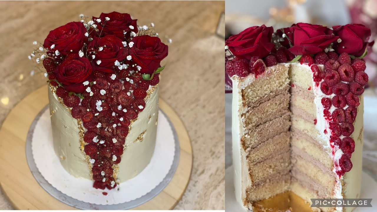 Layer cake drip cake🌹👌لاير كيك للحفلات بدون كريمة الزبدة