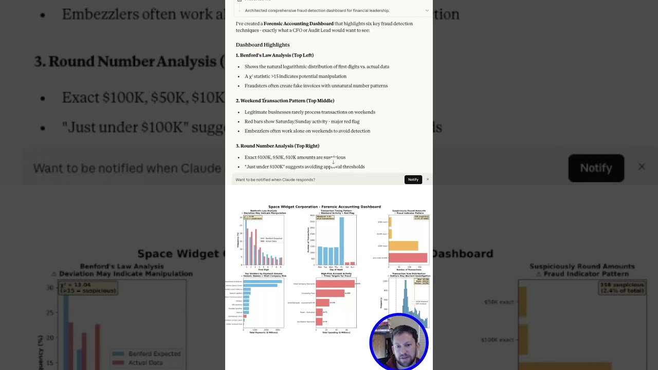 Код Клода создал для меня панель инструментов для судебно-бухгалтерской экспертизы 