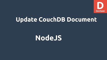 NodeJS Update Document CouchDB