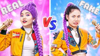 Real Rumi Vs Fake Rumi! I Pretend To Be A Kpop Demon Hunter