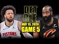 Cleveland Cavaliers Vs Detroit Pistons Full Game 5 Highlights May 13 2026 NBA Playoffs 