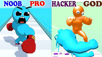 NOOB vs PRO vs HACKER vs GOD in Level Up Runner vs The Big Hit Gameplay - Part Pro PikaName New Game
