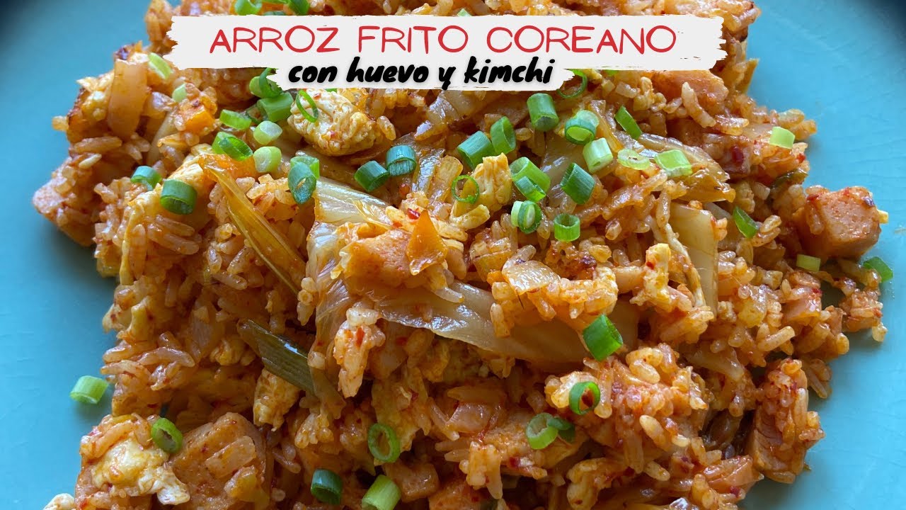 Comida Coreana, Arroz Frito De Kimchi Foto de archivo - Imagen de almuerzo,  primer: 62424834