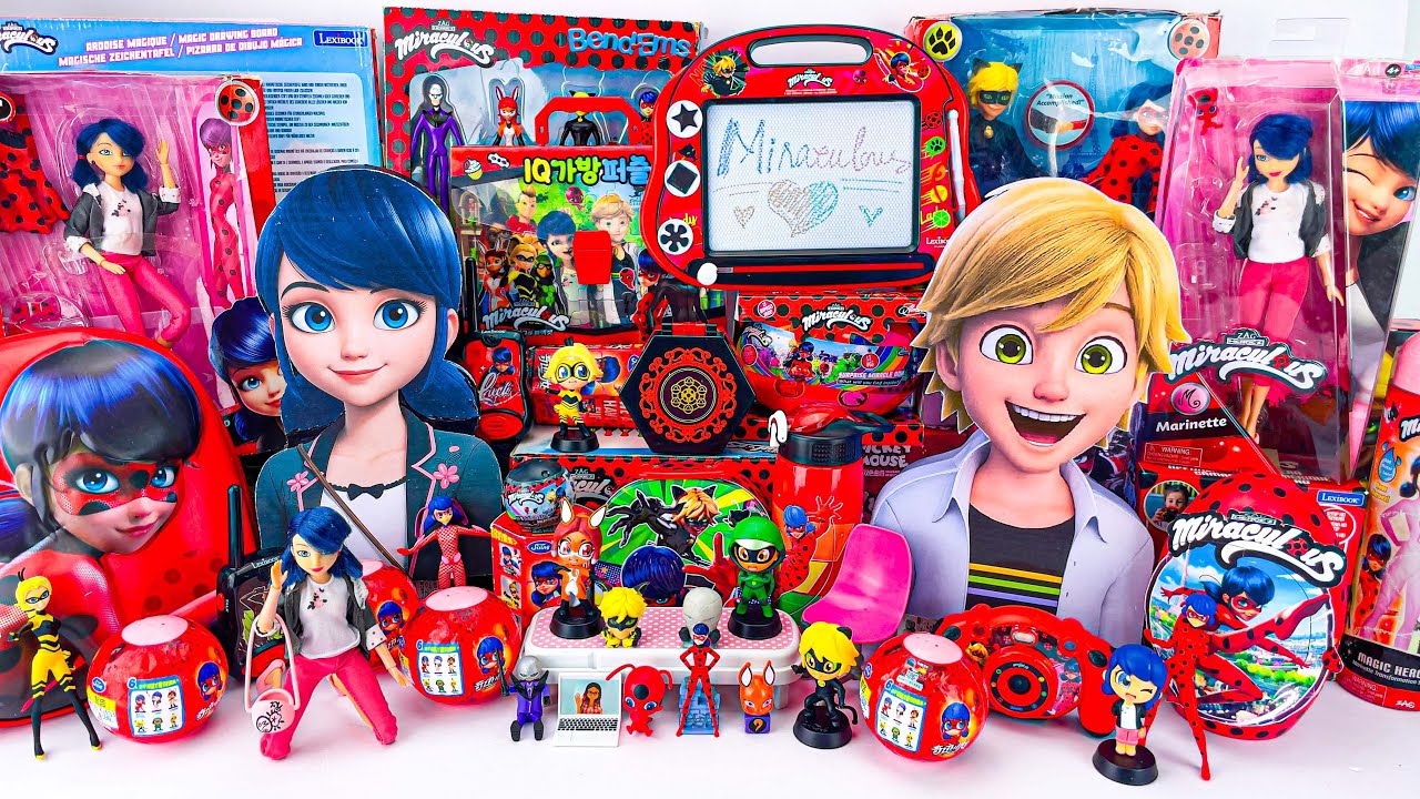 Miraculous Ladybug Toys Collection ASMR Unboxing Review | Mystery Cat Noir & Ladybug Surprise Boxes