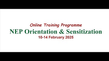 Online Training program on NEP Orientation & Sensitization | CFD IIT (BHU) Varanasi | 13  Feb 2025 A