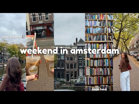 bookish weekend in amsterdam! reading updates & book haul 📚🚲