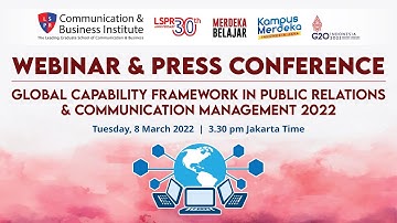 Global Capability Framework in Public Relations and Communication Management 2022