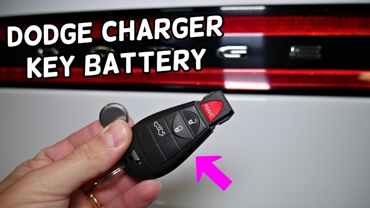 DODGE CHARGER KEY FOB BATTERY REPLACEMENT. KEY NOT WORKING, NOT LOCKING