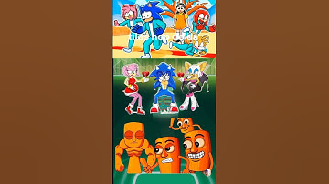 Thumbnail of SONIC SHADOW X SCARY SONIC X COFFIN DANCE SONG COVER TILES HOP #shorts #25
