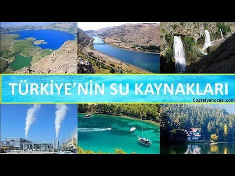 TÜRKİYE'NİN SU KAYNAKLARI 2019  (Denizler  , Akarsular , Göller ) KPSS-TYT-AYT