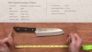 Mac Superior Santoku 170 Quick Look