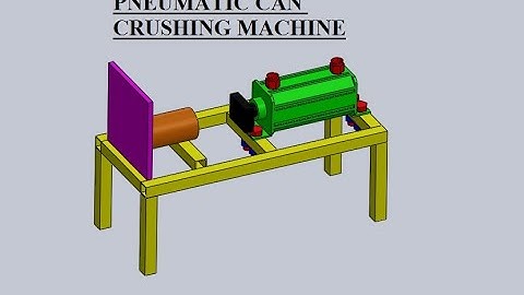 MECHANICAL PROJECT- Pneumatic Can Crushing Machine Project.