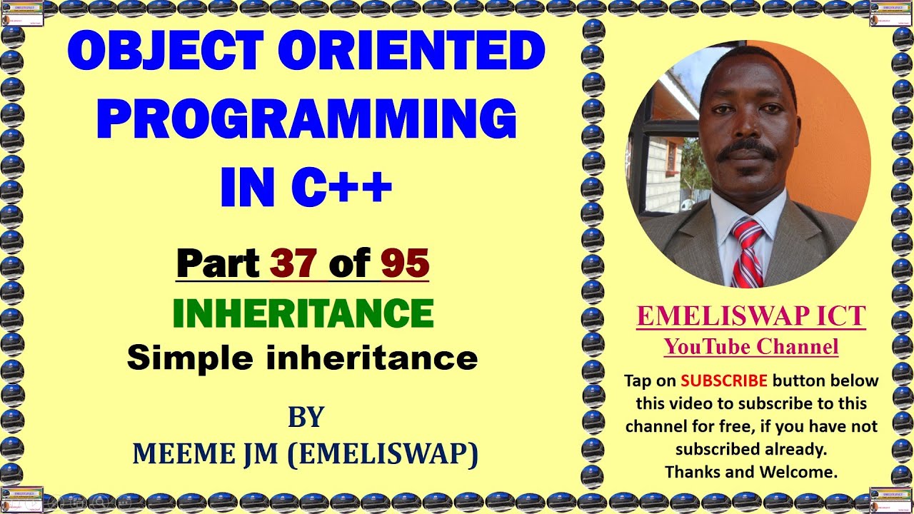 Simple Inheritance in c++ Object Oriented Programming - YouTube