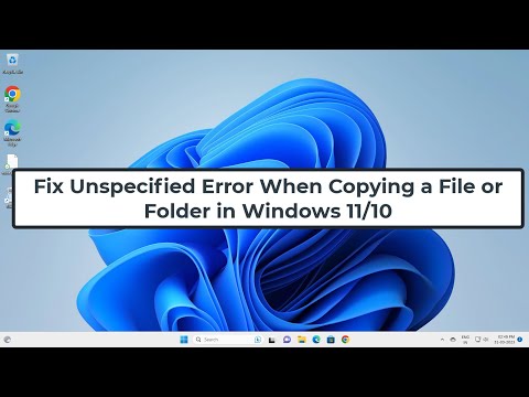 Fix Unspecified Error