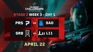 SRB vs. L11 | VCT Challengers NA | Week 3 Day 1 | A | Swiss Stage 2 | Map 2 - SPLIT
