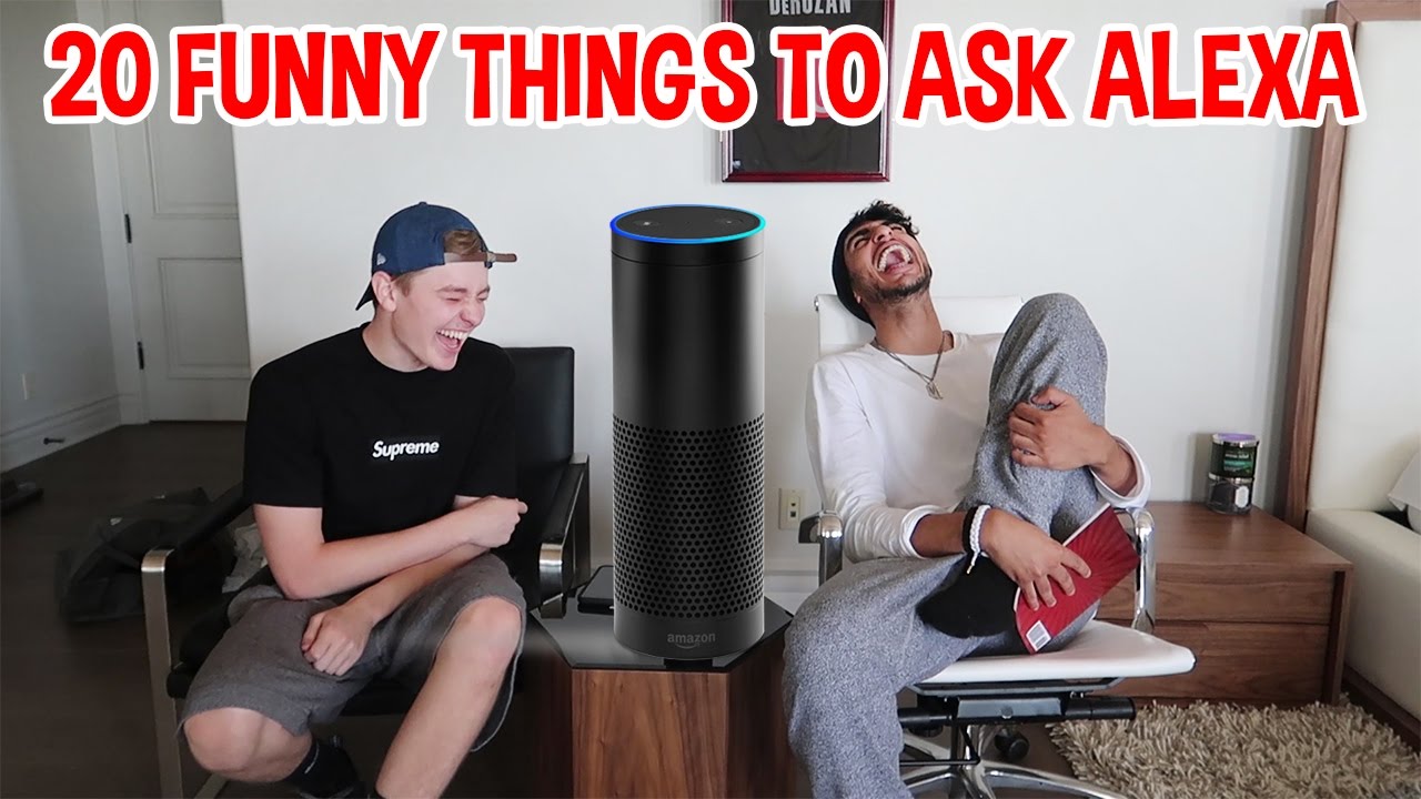 20 FUNNY Things To Ask Alexa - YouTube